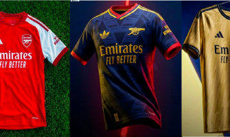 Le motif éclair fait son retour sur les maillots d'Arsenal