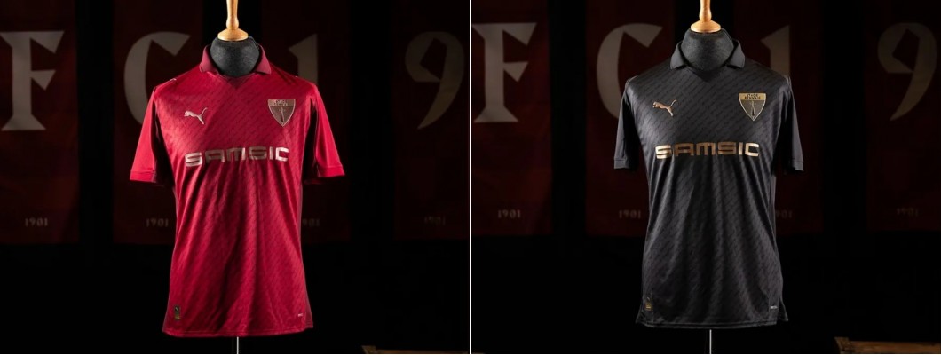 Maillots commémoratifs Rennes 1901 disponibles