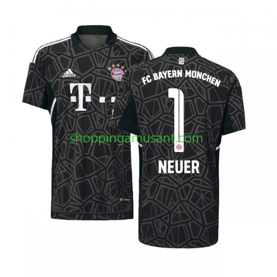 Maillot de Foot Bayern Munich Manuel Neuer 1 Gardien Homme Extérieur 2022-2023 Manche Courte
