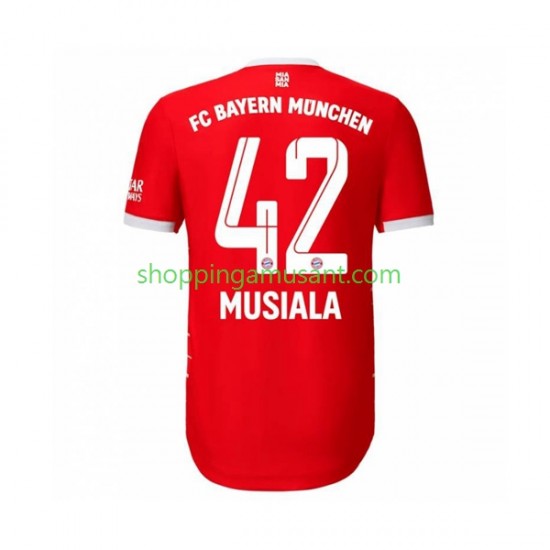 Maillot de Foot Bayern Munich Musiala 42 Homme Domicile 2022-2023 Manche Courte