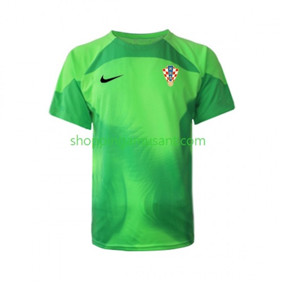 Maillot de Foot Croatie Gardien Homme Extérieur Coupe du Monde 2022 Manche Courte