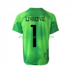Maillot de Foot Croatie Livakovic Gardien Homme Extérieur Coupe du Monde 2022 Manche Courte