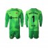 Maillot de Foot FC Barcelone Ter Stegen 1 Gardien Enfant Domicile 2022-2023 Manche Longue