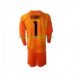 Maillot de Foot France Hugo Lloris 1 Gardien Enfant Extérieur Coupe du Monde 2022 Manche Longue