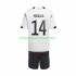 Maillot de Foot Allemagne Musiala 14 Enfant Domicile Coupe du Monde 2022 Manche Courte