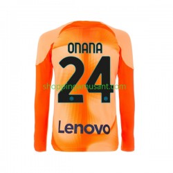 Maillot de Foot Inter Milan Andre Onana 24 Gardien Homme 4ème 2022-2023 Manche Longue