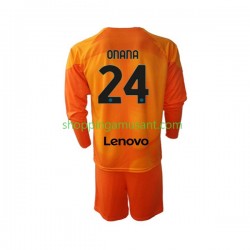 Maillot de Foot Inter Milan Andre Onana 24 Gardien Enfant 4ème 2022-2023 Manche Longue