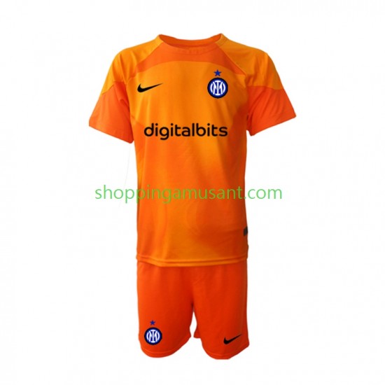 Maillot de Foot Inter Milan Gardien Enfant 4ème 2022-2023 Manche Courte