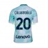 Maillot de Foot Inter Milan Hakan Calhanoglu 20 Homme Extérieur 2022-2023 Manche Courte
