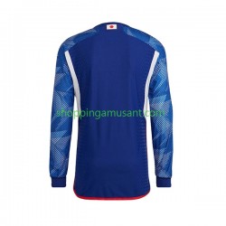 Maillot de Foot Japon Homme Domicile Coupe du Monde 2022 Manche Longue