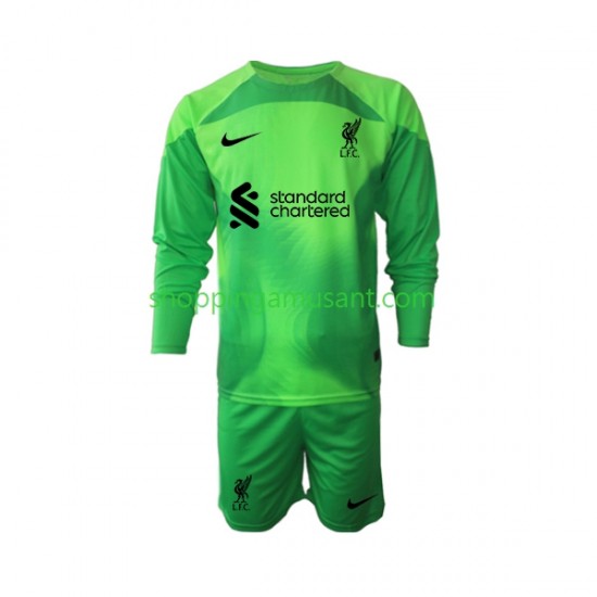 Maillot de Foot Liverpool Gardien Enfant Neutre 2022-2023 Manche Longue