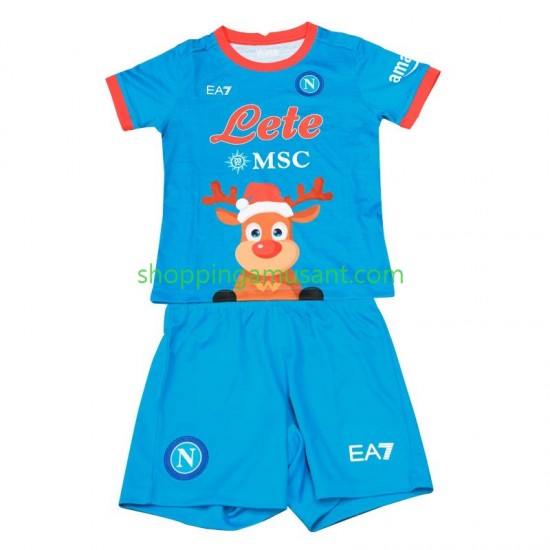 Maillot de Foot Naples Xmas Enfant Domicile 2022-2023 Manche Courte