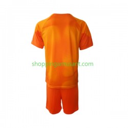 Maillot de Foot Arabie saoudite Gardien Enfant Extérieur Coupe du Monde 2022 Manche Courte