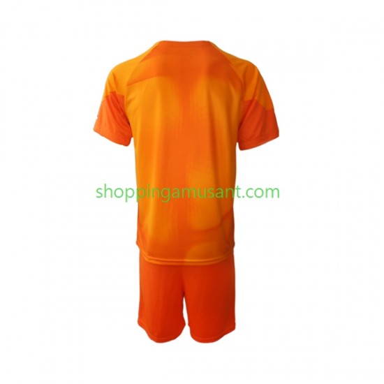 Maillot de Foot Arabie saoudite Gardien Enfant Extérieur Coupe du Monde 2022 Manche Courte