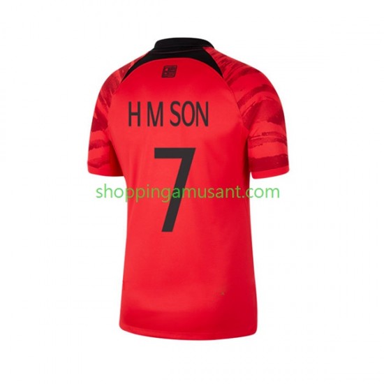 Maillot de Foot Corée du Sud Son Heung-min 7 Homme Domicile Coupe du Monde 2022 Manche Courte