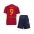 Maillot de Foot Espagne Gavi 9 Enfant Domicile Coupe du Monde 2022 Manche Courte