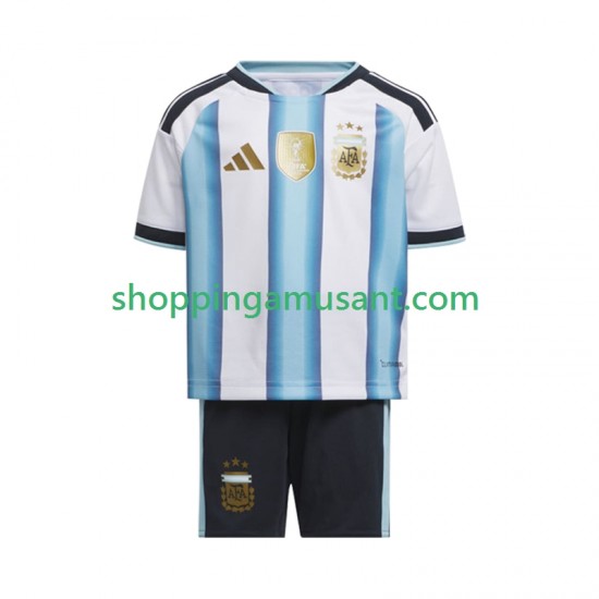 Maillot de Foot Argentine Enfant Domicile Coupe du Monde 2026 Manche Courte