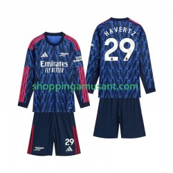 Maillot de Foot Arsenal Havertz 29 Enfant Extérieur 2025-2026 Manche Longue