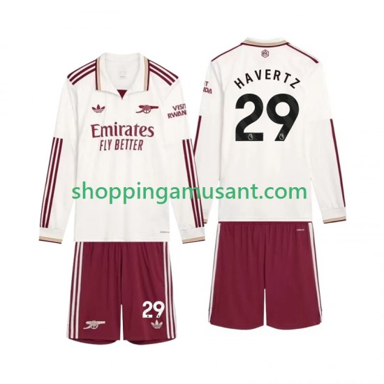 Maillot de Foot Arsenal Havertz 29 Enfant Neutre 2025-2026 Manche Longue