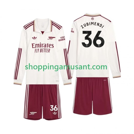 Maillot de Foot Arsenal Zubimendi 36 Enfant Neutre 2025-2026 Manche Longue
