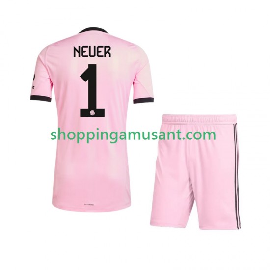 Maillot de Foot Bayern Munich Manuel Neuer 1 UCL Gardien Enfant Neutre 2025-2026 Manche Courte