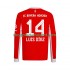 Maillot de Foot Bayern Munich Luis Diaz 14 Homme Domicile 2025-2026 Manche Longue