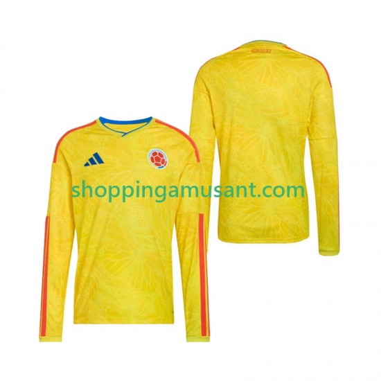 Maillot de Foot Colombie Homme Domicile Coupe du Monde 2026 Manche Longue