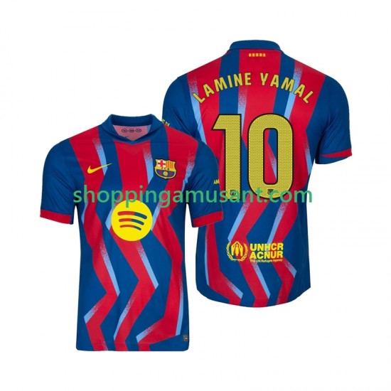 Maillot de Foot FC Barcelone Lamine Yamal 10 Homme 4ème 2025-2026 Manche Courte