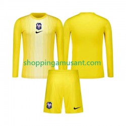 Maillot de Foot France Gardien Enfant Domicile 2025 Manche Longue