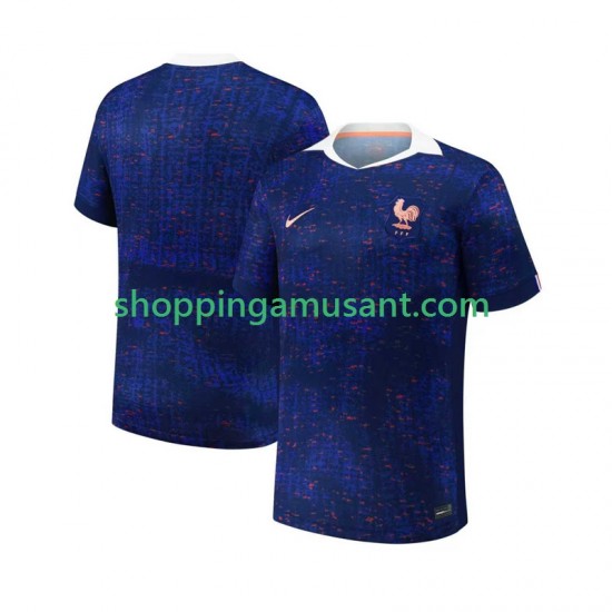 Maillot de Foot France Homme Domicile 2025 Manche Courte