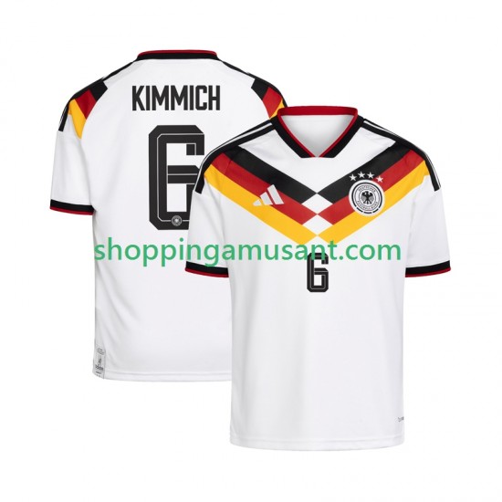 Maillot de Foot Allemagne Joshua Kimmich 6 Homme Domicile Coupe du Monde 2026 Manche Courte