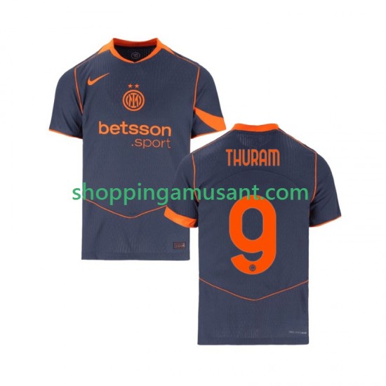 Maillot de Foot Inter Milan Marcus Thuram 9 Homme Neutre 2025-2026 Manche Courte