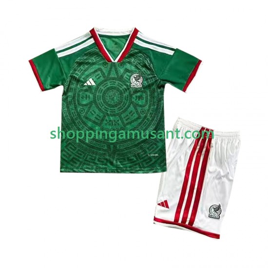 Maillot de Foot Mexique Enfant Domicile Coupe du Monde 2026 Manche Courte