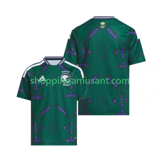 Maillot de Foot Arabie saoudite Enfant Domicile Coupe du Monde 2026 Manche Courte