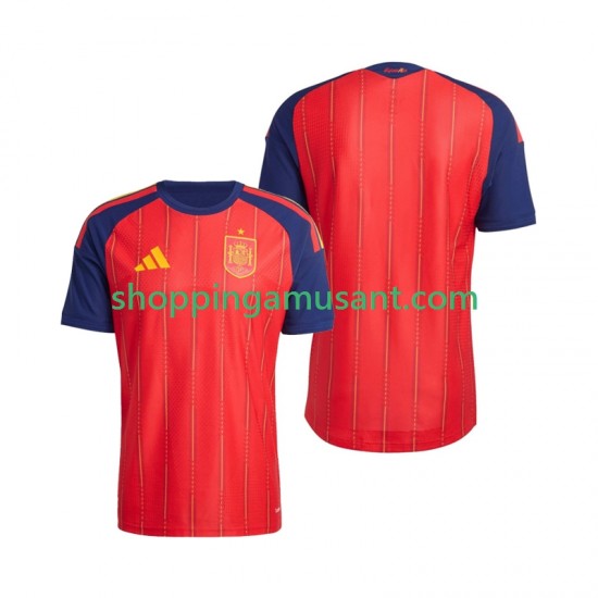 Maillot de Foot Espagne Homme Domicile Coupe du Monde 2026 Manche Courte