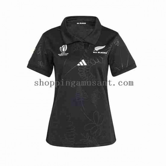 Maillot Rugby ALL BLACKS Féminine Domicile RWC 2023 Manche Courte