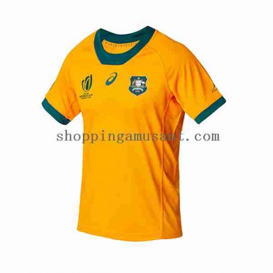 Maillot Rugby Australie Homme Domicile RWC 2023 Manche Courte