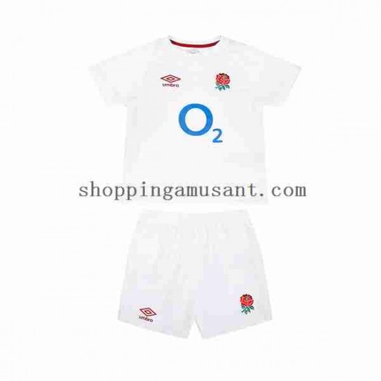 Maillot Rugby Angleterre Enfant Domicile 2024 Manche Courte