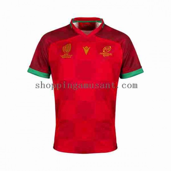 Maillot Rugby Portugal Homme Domicile RWC 2023 Manche Courte