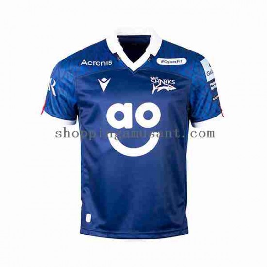 Maillot Rugby Sale Sharks Homme Domicile 2023 Manche Courte