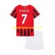 Maillot de Foot AC Milan Alvaro Morata 7 Enfant Domicile 2024-2025 Manche Courte