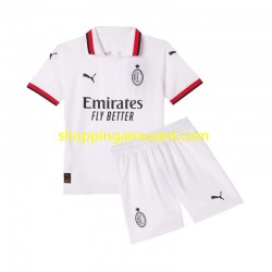 Maillot de Foot AC Milan Enfant Extérieur 2024-2025 Manche Courte