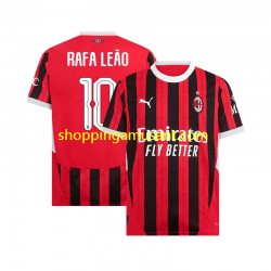 Maillot de Foot AC Milan UCL Font RAFA LEAO 10 Homme Domicile 2024-2025 Manche Courte