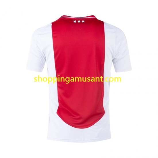 Maillot de Foot Ajax Amsterdam Homme Domicile 2024-2025 Manche Courte