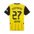 Maillot de Foot Borussia Dortmund Karim Adeyemi 27 Homme Domicile 2024-2025 Manche Courte