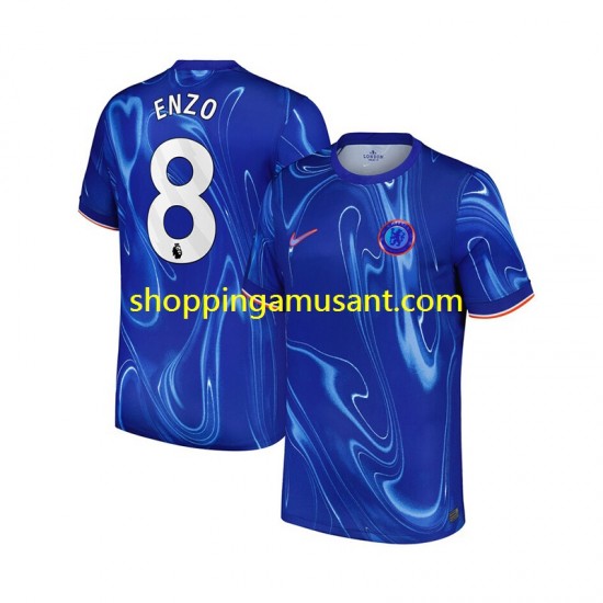 Maillot de Foot Chelsea Enzo 8 Homme Domicile 2024-2025 Manche Courte