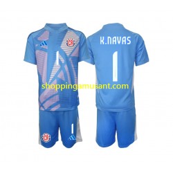 Maillot de Foot Costa Rica Keylor Navas 1 Gardien Enfant Domicile 2024 Manche Courte