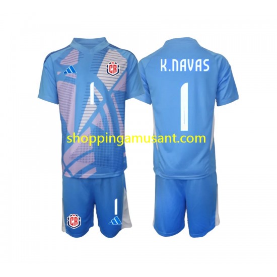 Maillot de Foot Costa Rica Keylor Navas 1 Gardien Enfant Domicile 2024 Manche Courte