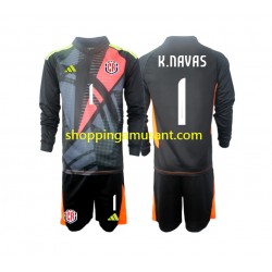 Maillot de Foot Costa Rica Keylor Navas 1 Gardien Enfant Neutre 2024 Manche Longue