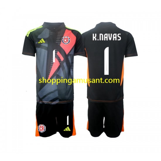 Maillot de Foot Costa Rica Keylor Navas 1 Gardien Enfant Neutre 2024 Manche Courte